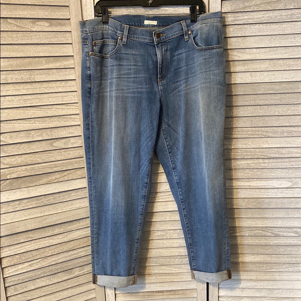 Eileen Fisher Blue Cropped Ankle Jeans